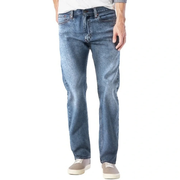 LEVIS 541 Premium Athletic Taper Mens Jeans Blue Medium Wash Big E Size 31x30 - Picture 1 of 14